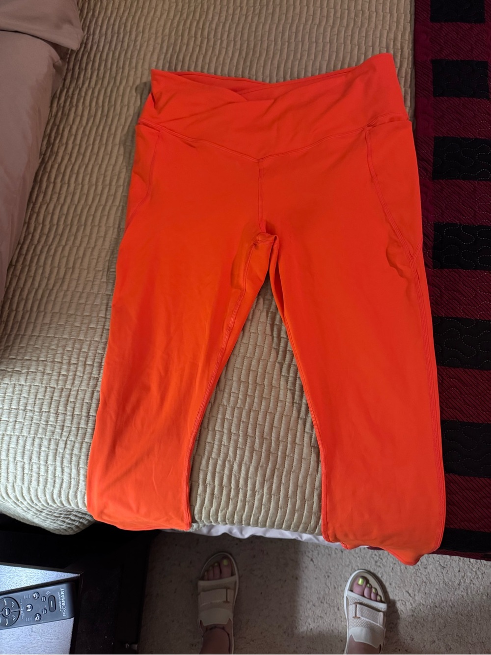 Fabletics Bright Orange High-Waist Leggings-XL no tags